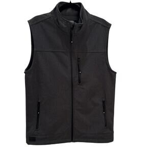 CODY JAMES MEN'S GRAY ESTACADO CONCEALED CARRY SOFTSHELL VEST SIZE S